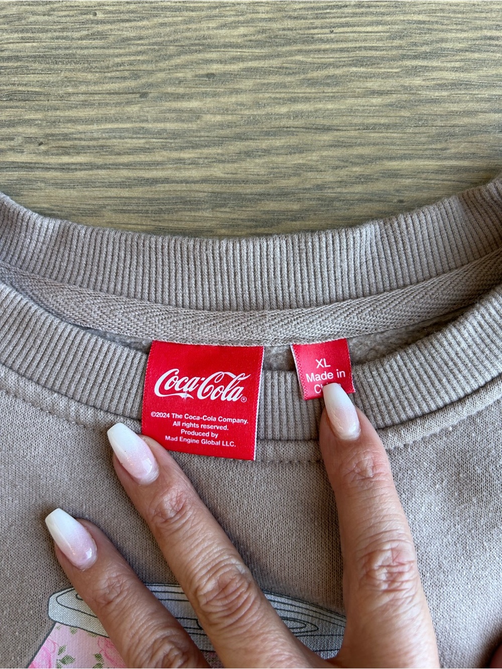 Altar’d State Diet Coke Sweatshirt with Pink Ribbon Detail - Picture 4 of 5